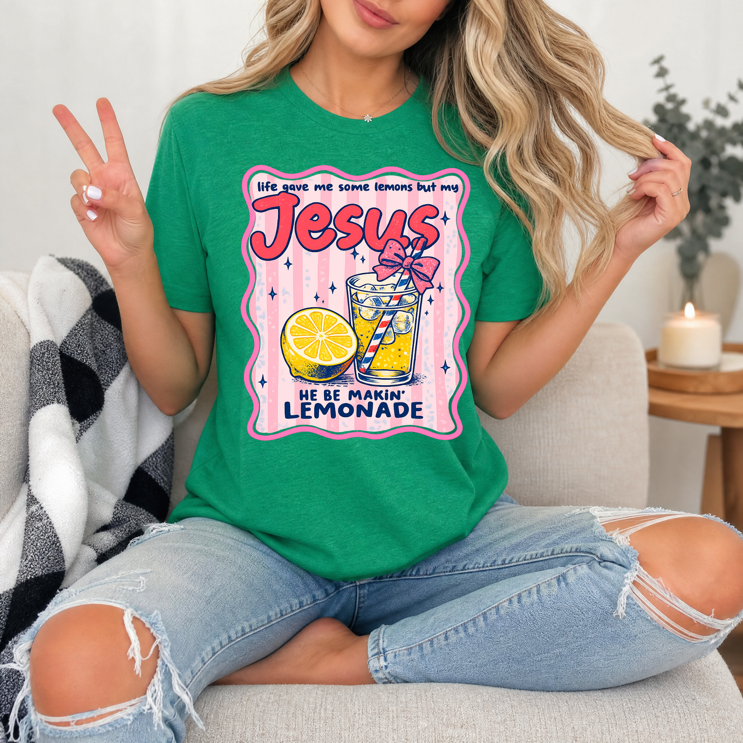 He Be Making Lemonade Premium Graphic Tee