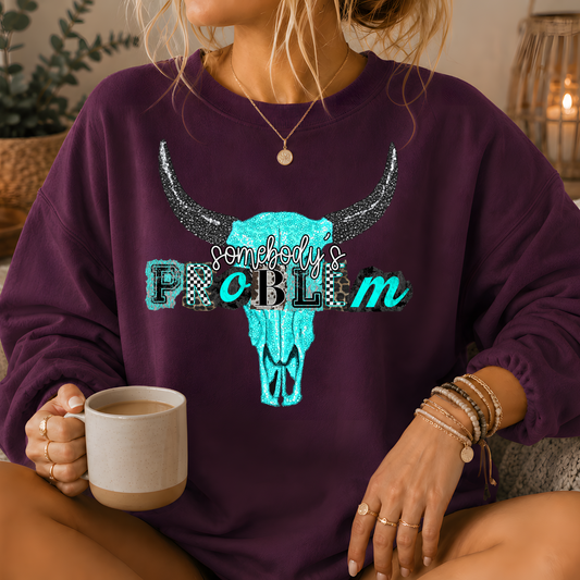 Somebody's Problem Longhorn Crewneck Sweatshirt