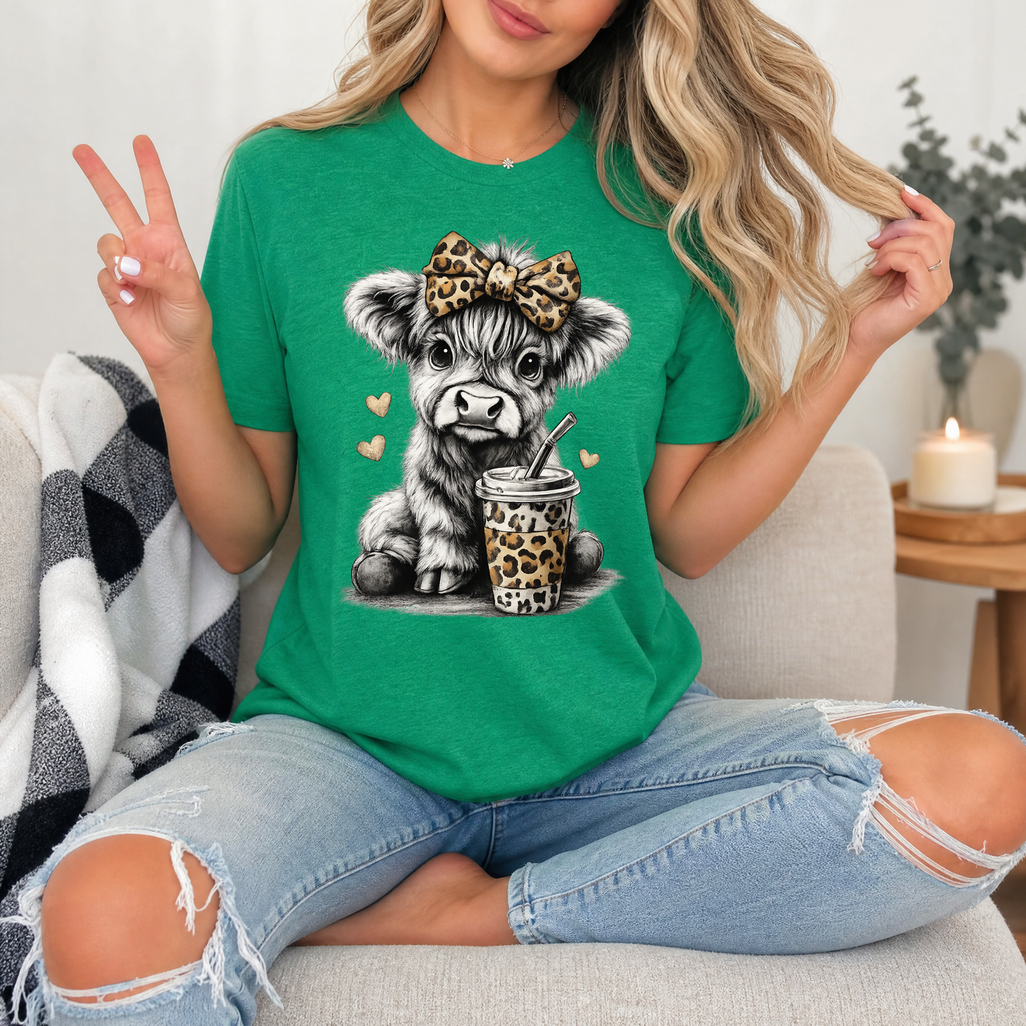 Leopard Highland Premium Graphic Tee