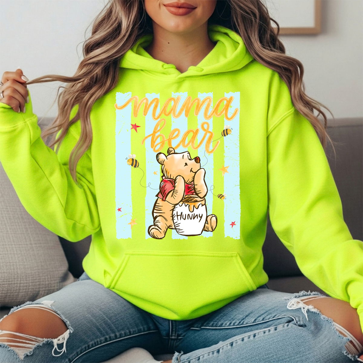 Mama Bear Honey Pot Graphic Hoodie