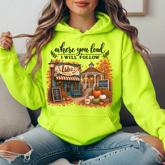 Where You Lead, I Will Follow Premium Hoodie Sweatshirt