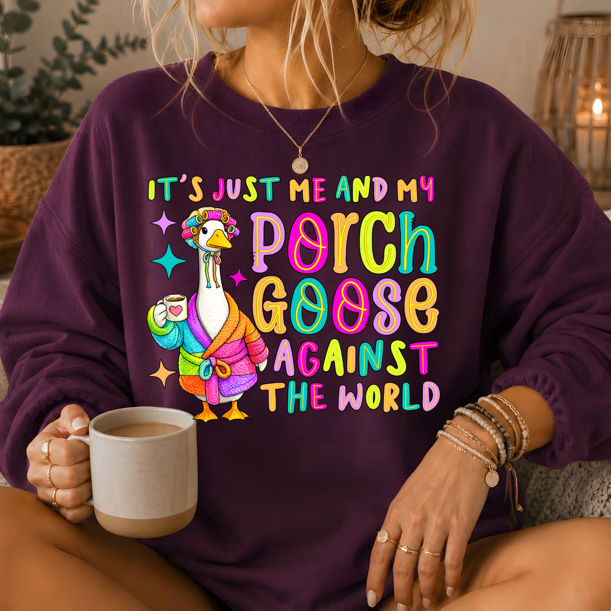 Porch Goose Against the World Crewneck Sweatshirt