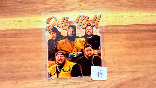 #179 Jelly Roll with yellow writing K's Krafty Barn