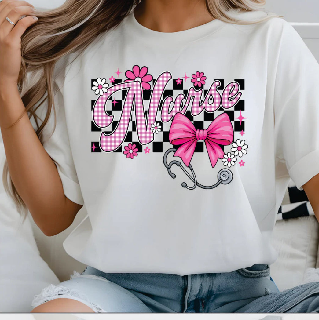 NURSE-pink and black