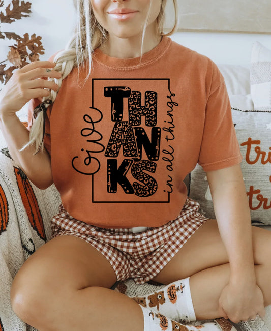 Give Thanks In All Things