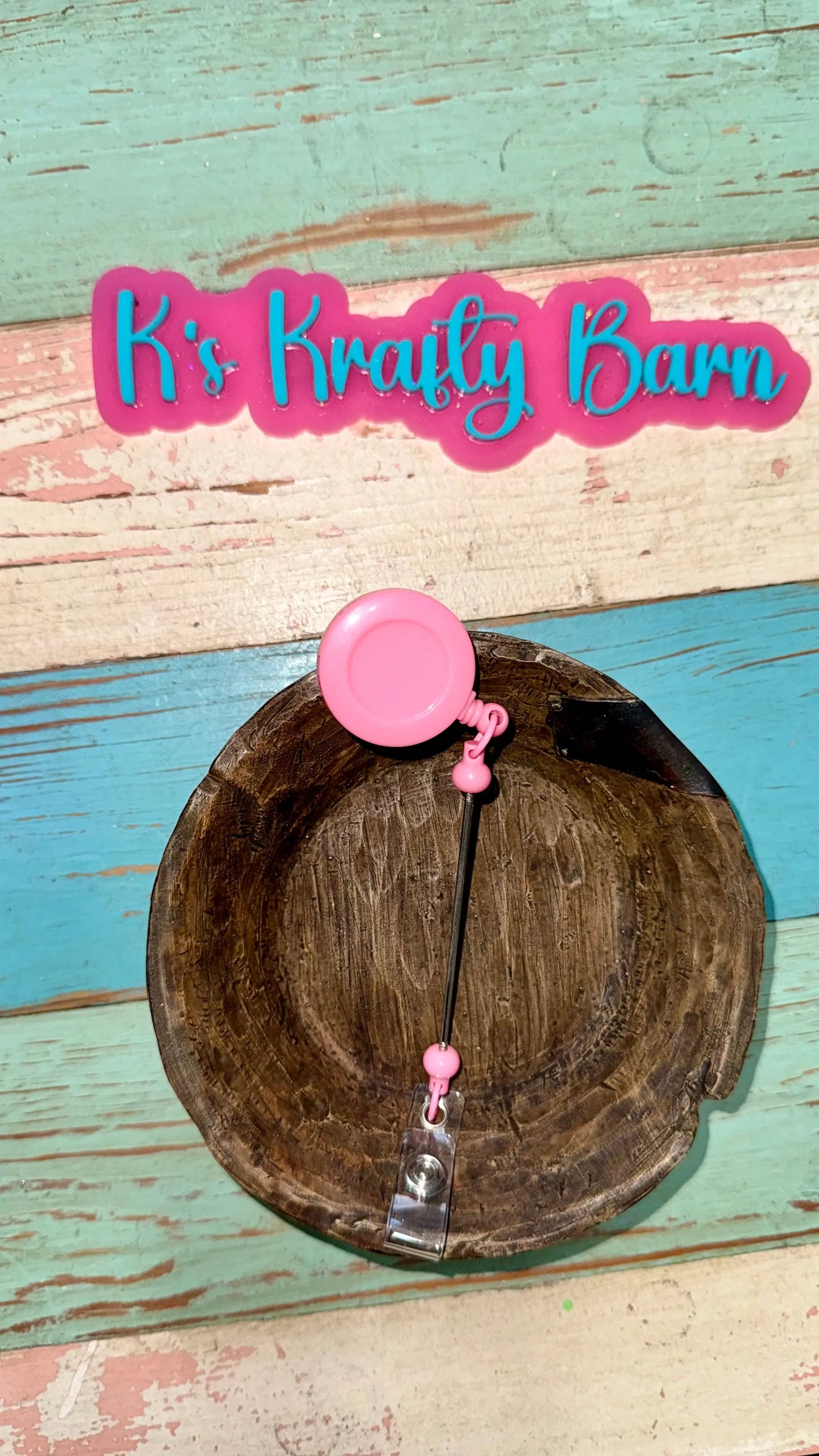 Beadable Bar Badge Reels K's Krafty Barn