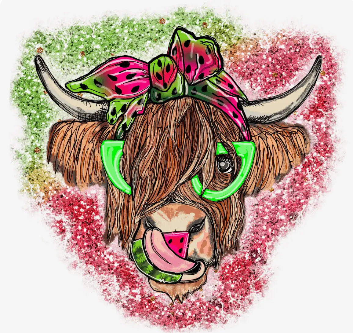 Watermelon Highland K's Crafty Vibes Co.