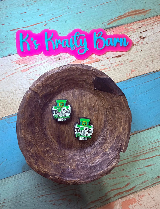 Silicone Focal Bead- Let the Shenanigans begin K's Krafty Barn