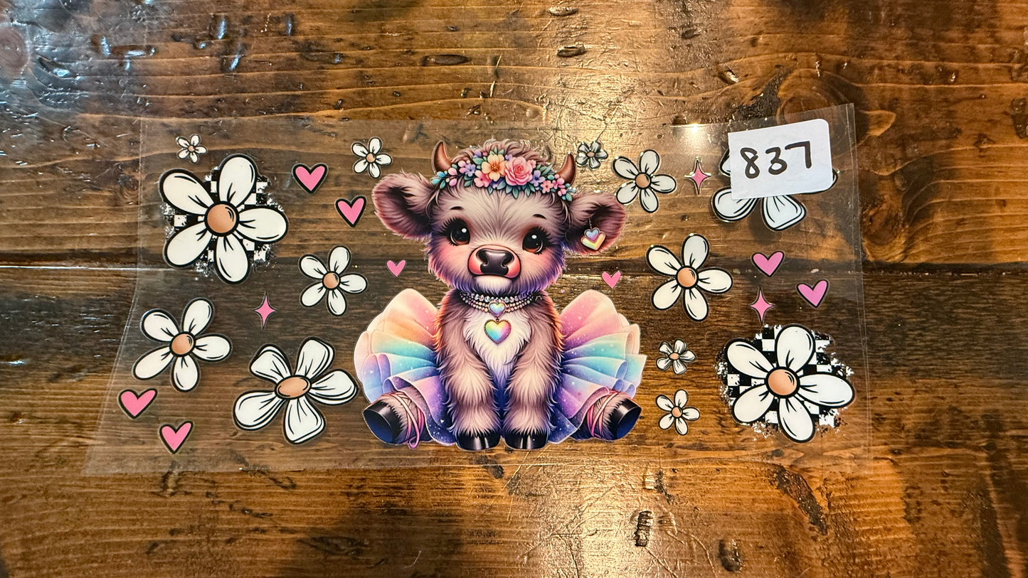 #837 Cute cow headband
