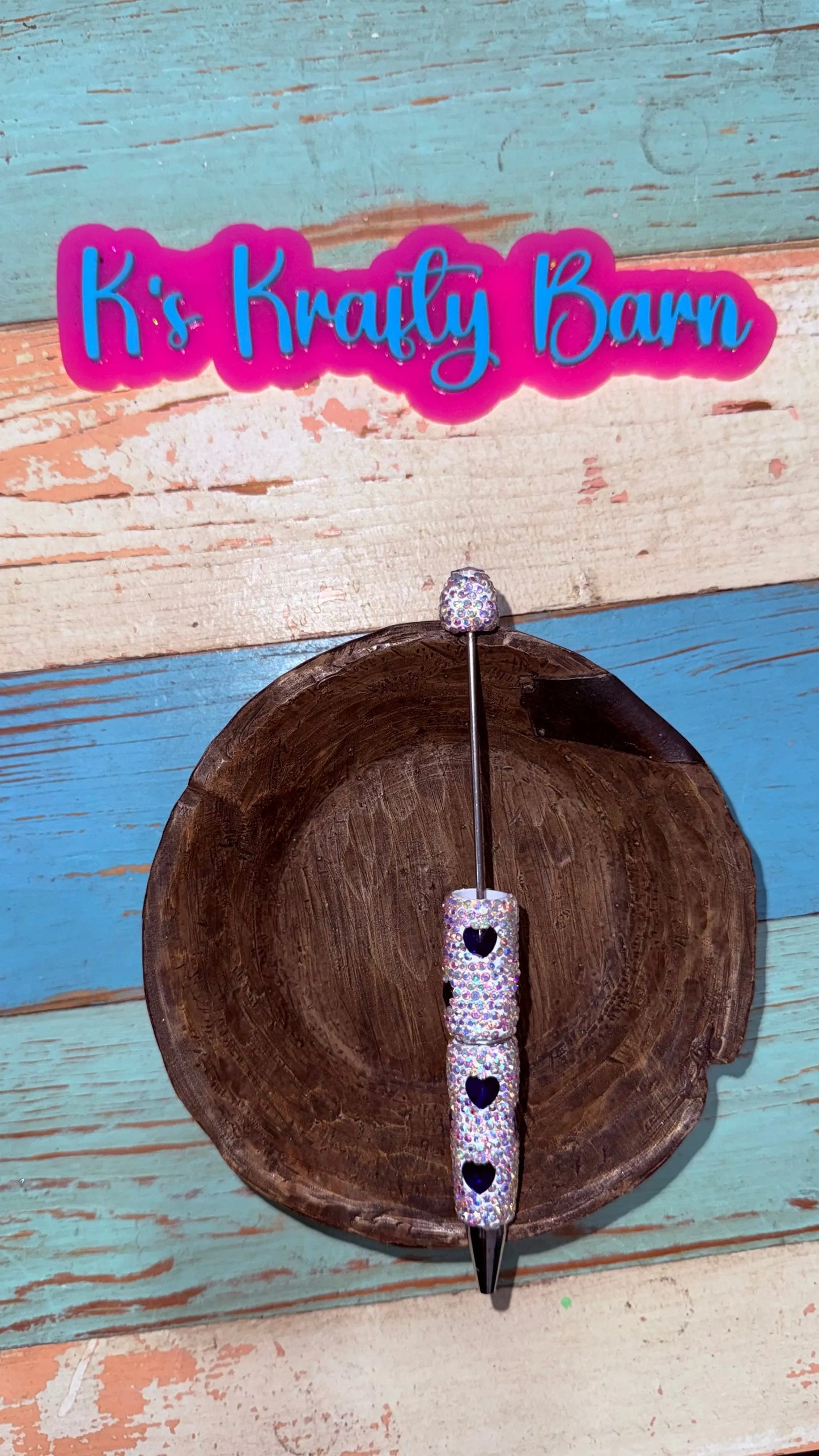 Beadable Pens-Rhinestone Super Blingy “Fancy” K's Krafty Barn