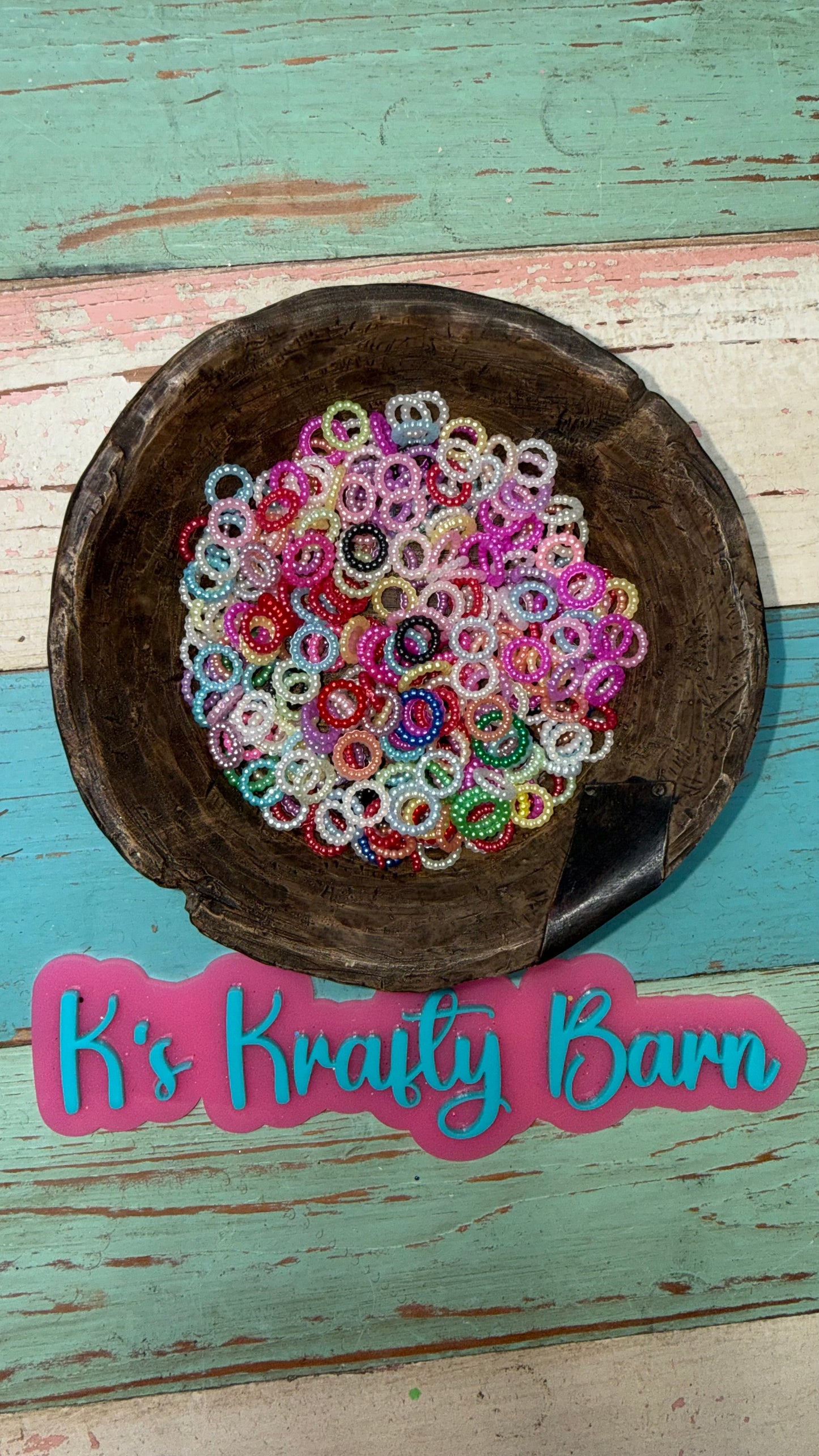 Wholesale 10mm Pearl Spacers for beadable items-50 pack mix