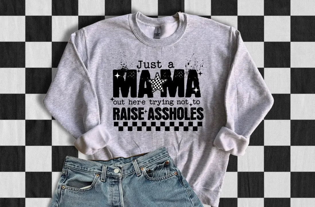 Just A Mama Trying Not To Raise Assholes K's Crafty Vibes Co.