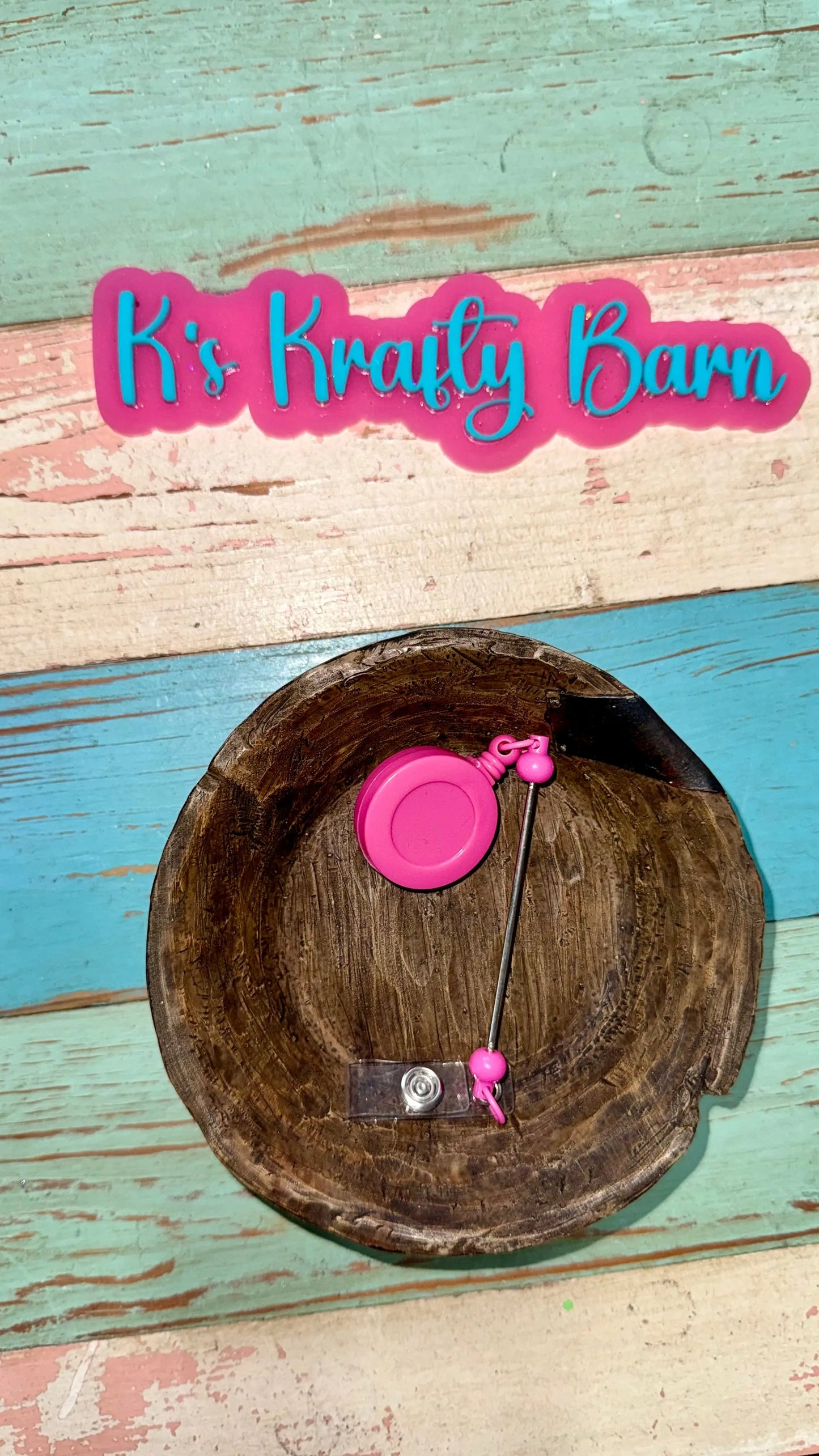 Beadable Bar Badge Reels K's Krafty Barn