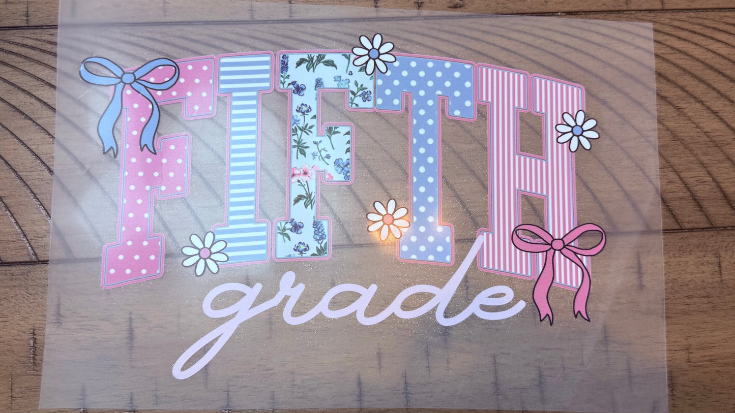 Fifth grade pink & blue