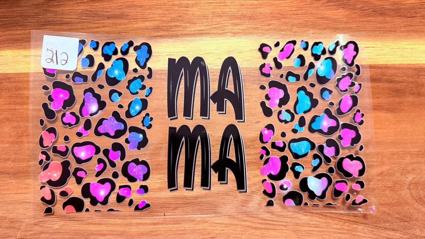 #212 Mama print colorful