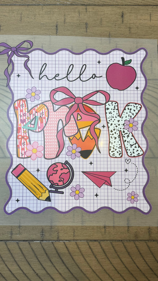 Hello PreK-purple