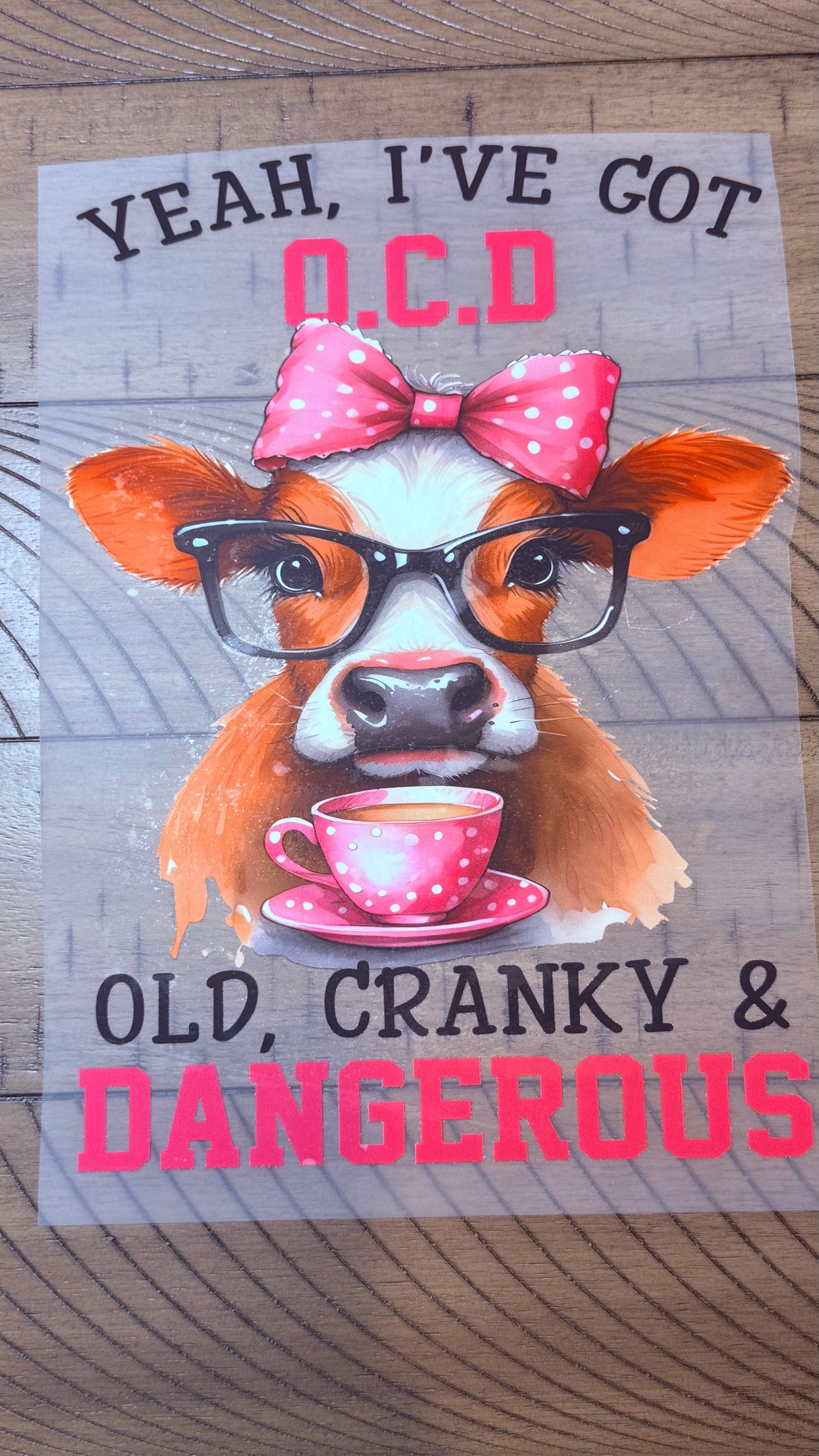 Yeah, I’ve got OCD