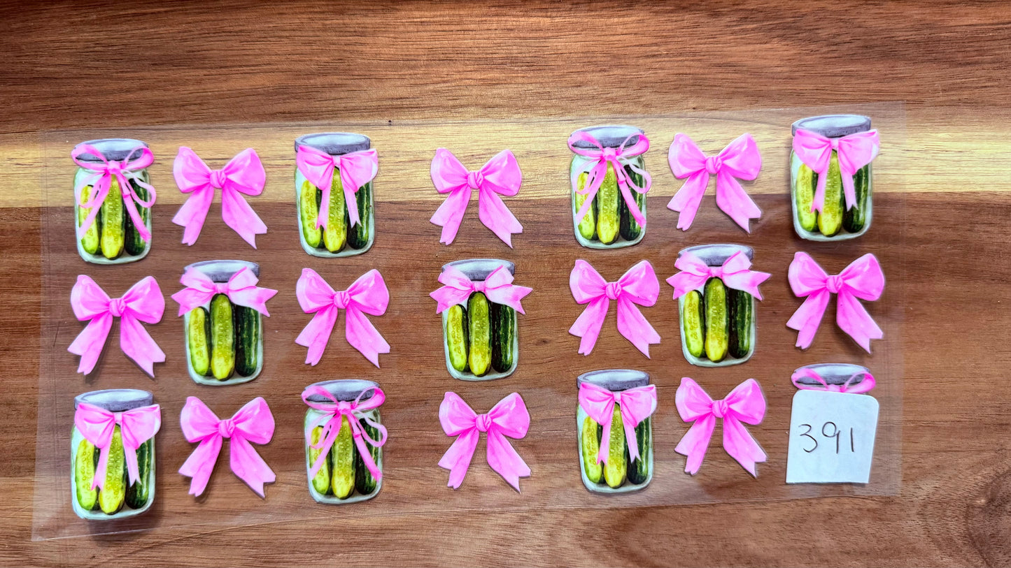 #391 Pickles with a light pink bow