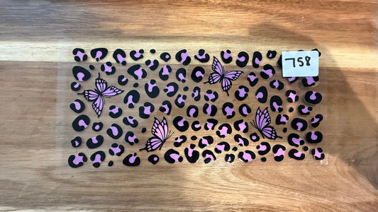 #758 Purple Print Butterfly K's Krafty Barn