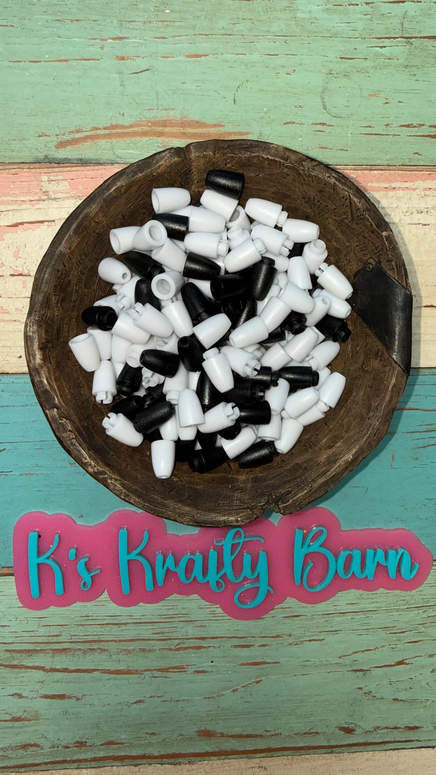 Black Breakaway Clasp Connectors – 100pcs (50 Pairs) for Car Charms, Lanyards, Necklaces & Crafts K's Krafty Barn