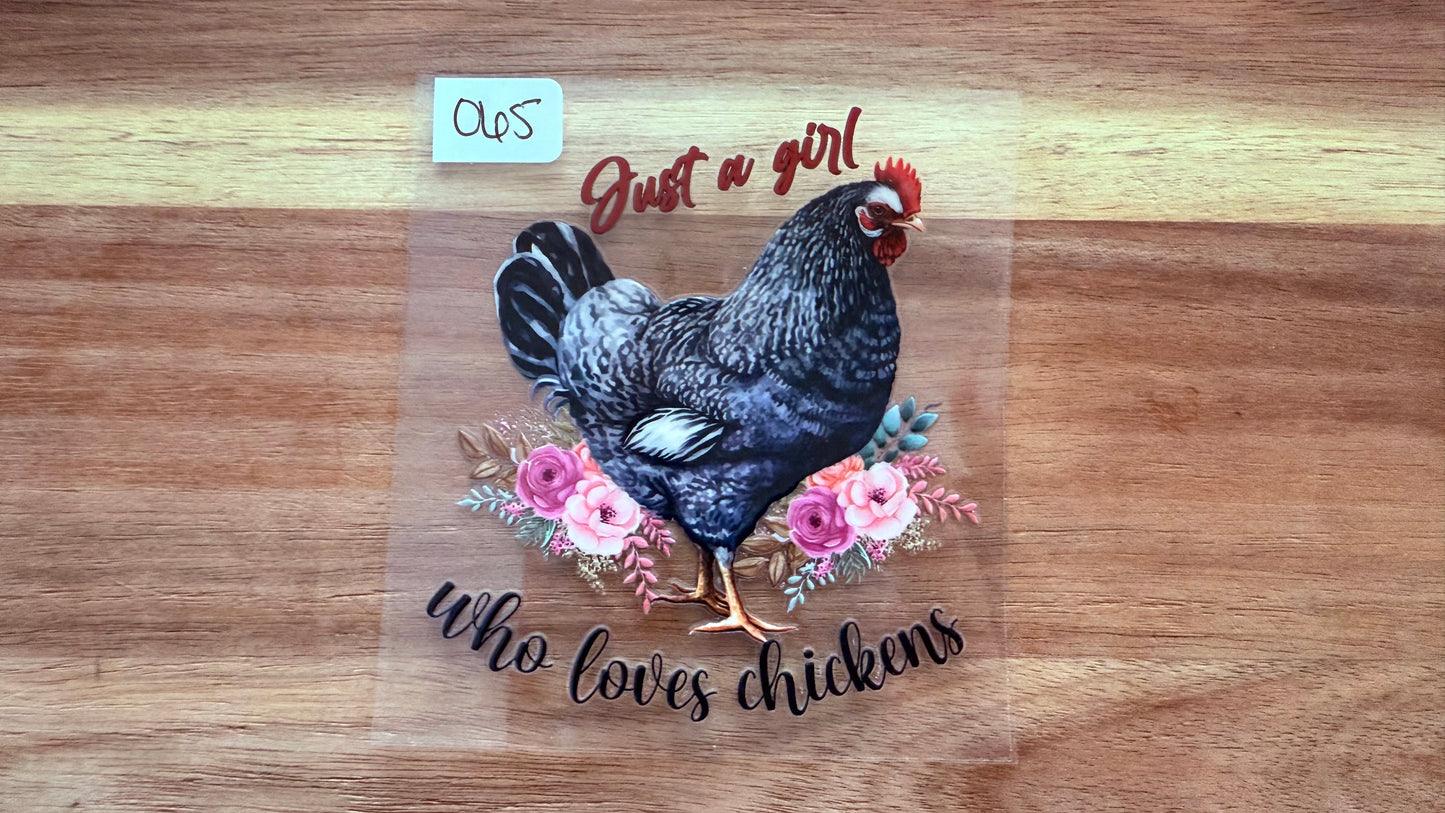 #65 Just a girl who loves chickens