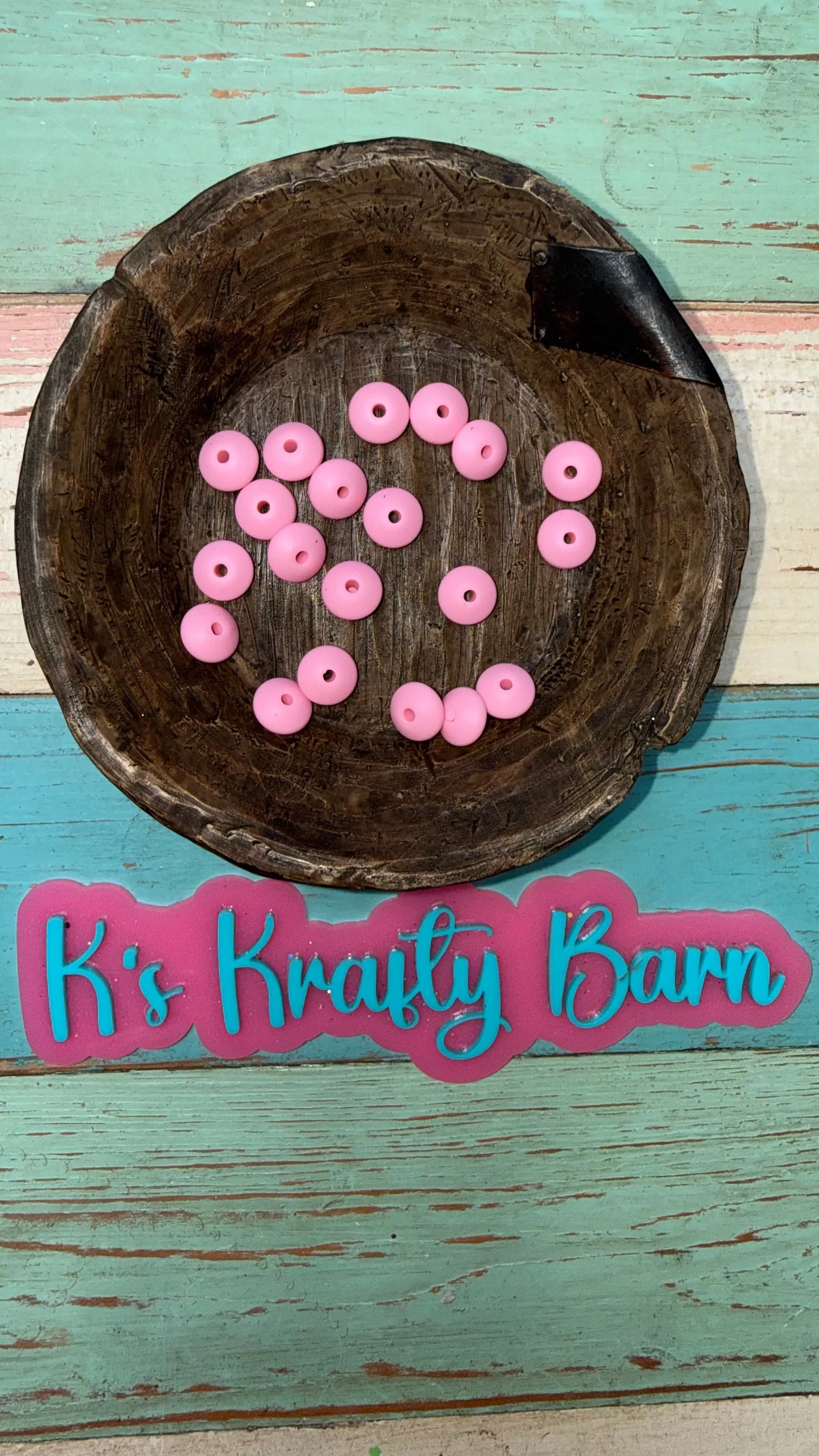 12mm Silicone Lentil spacers for beadable items-20pk K's Krafty Barn