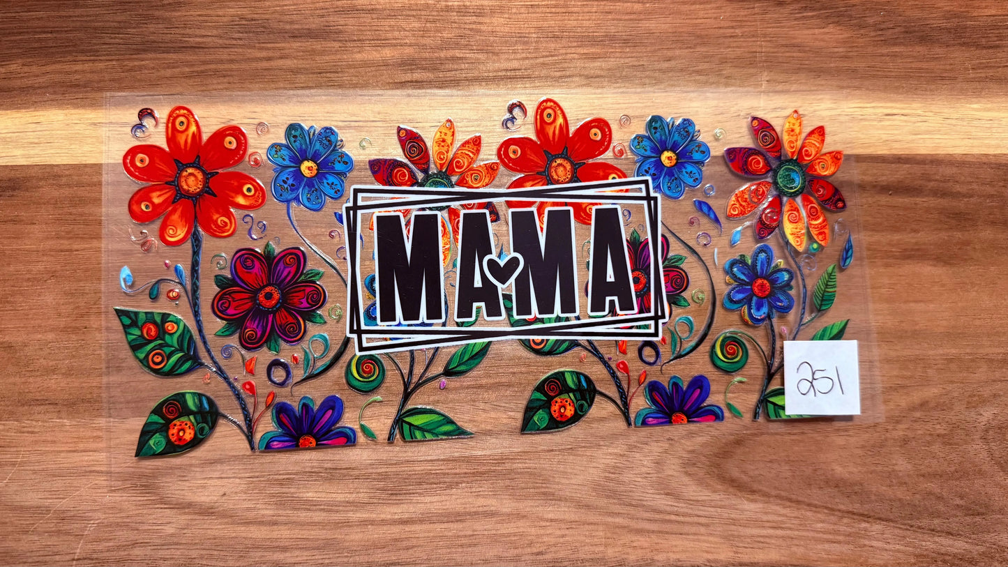 #251 Mama with colorful flowers K's Krafty Barn