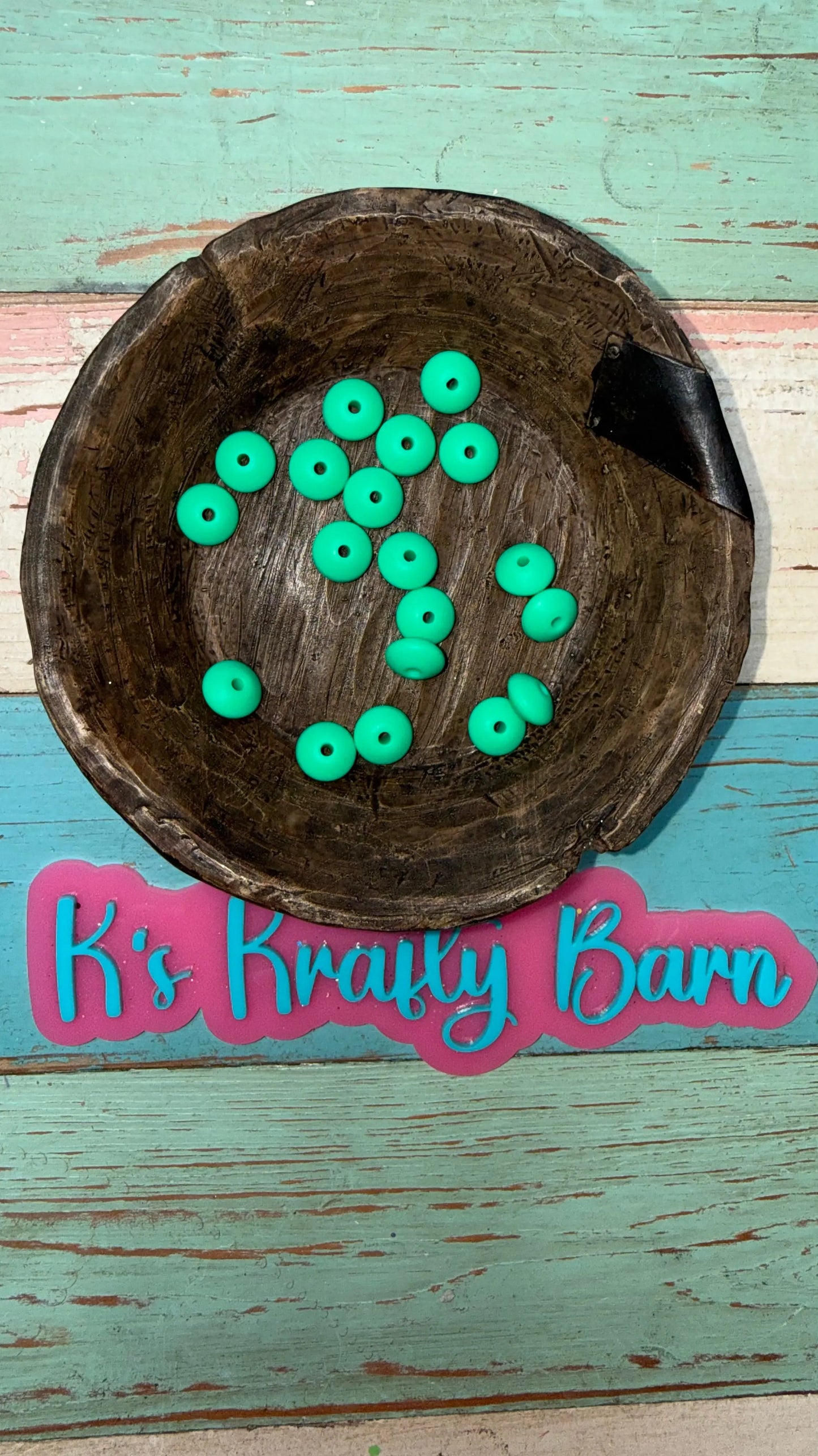 12mm Silicone Lentil spacers for beadable items-20pk K's Krafty Barn