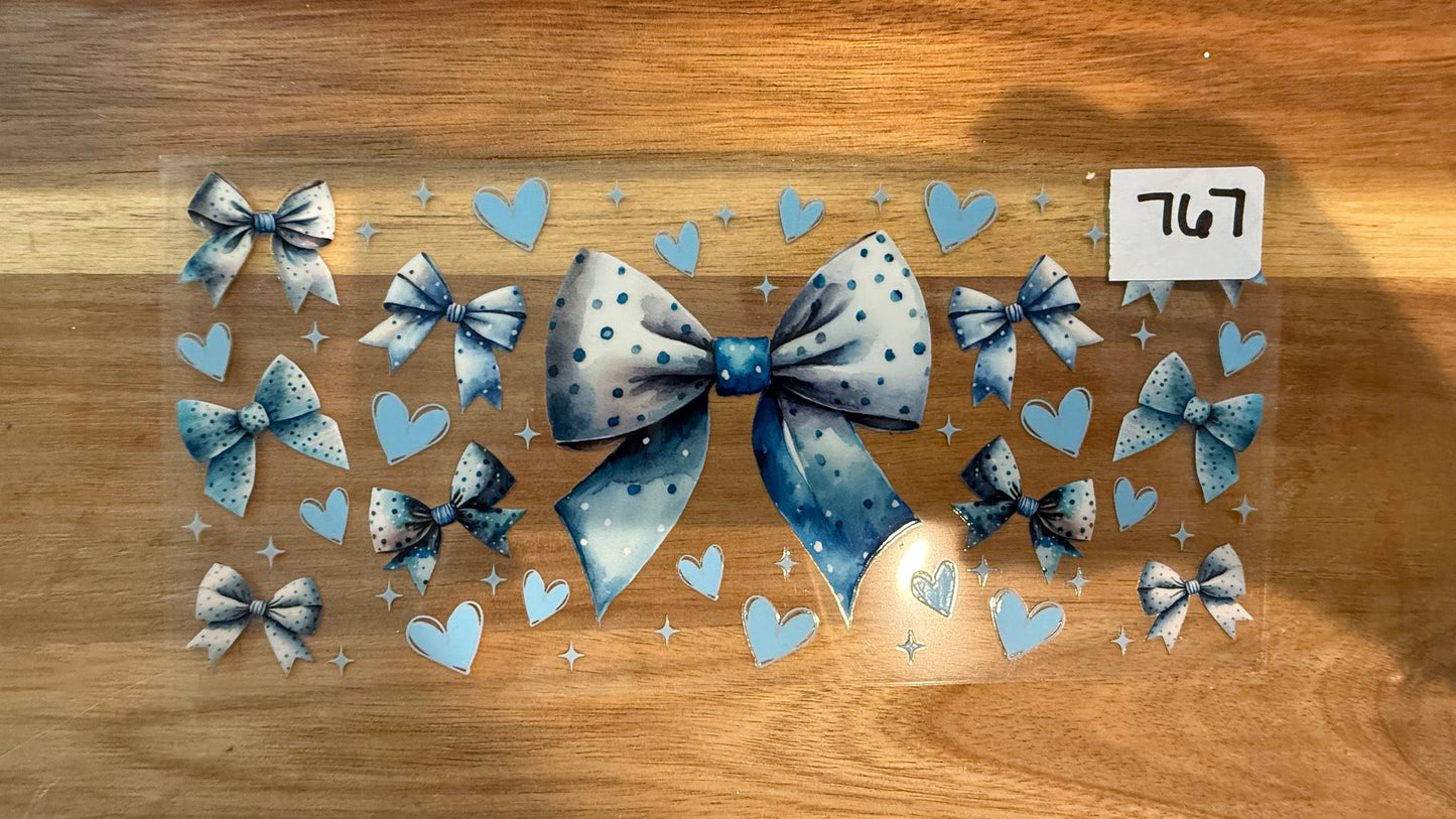 #767 Blue Bows