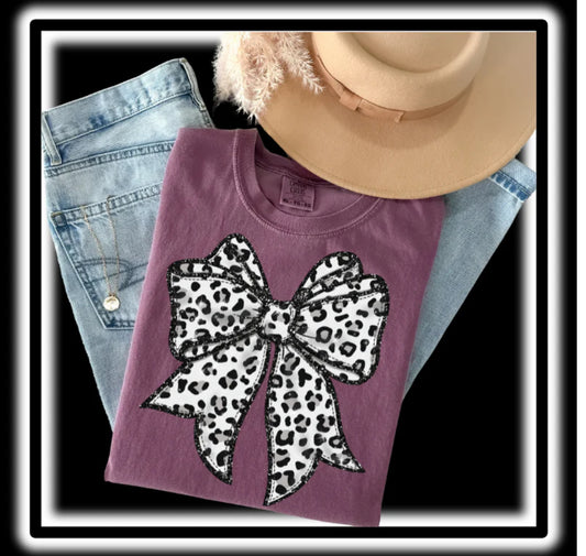 Cheetah Print Bow