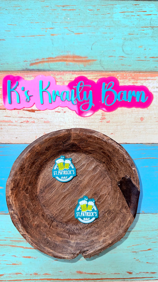 Wholesale Silicone Focal Bead-St. Patrick’s Day Beer