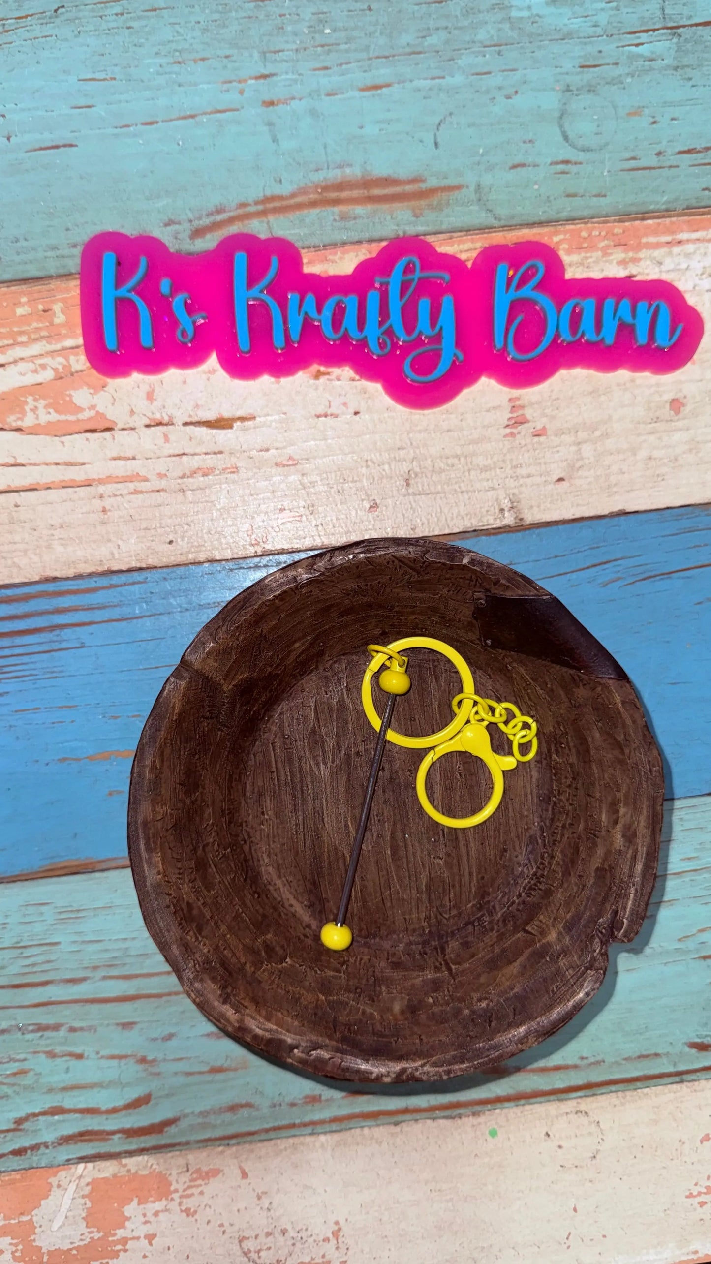 Beadable Bar Keychains K's Krafty Barn