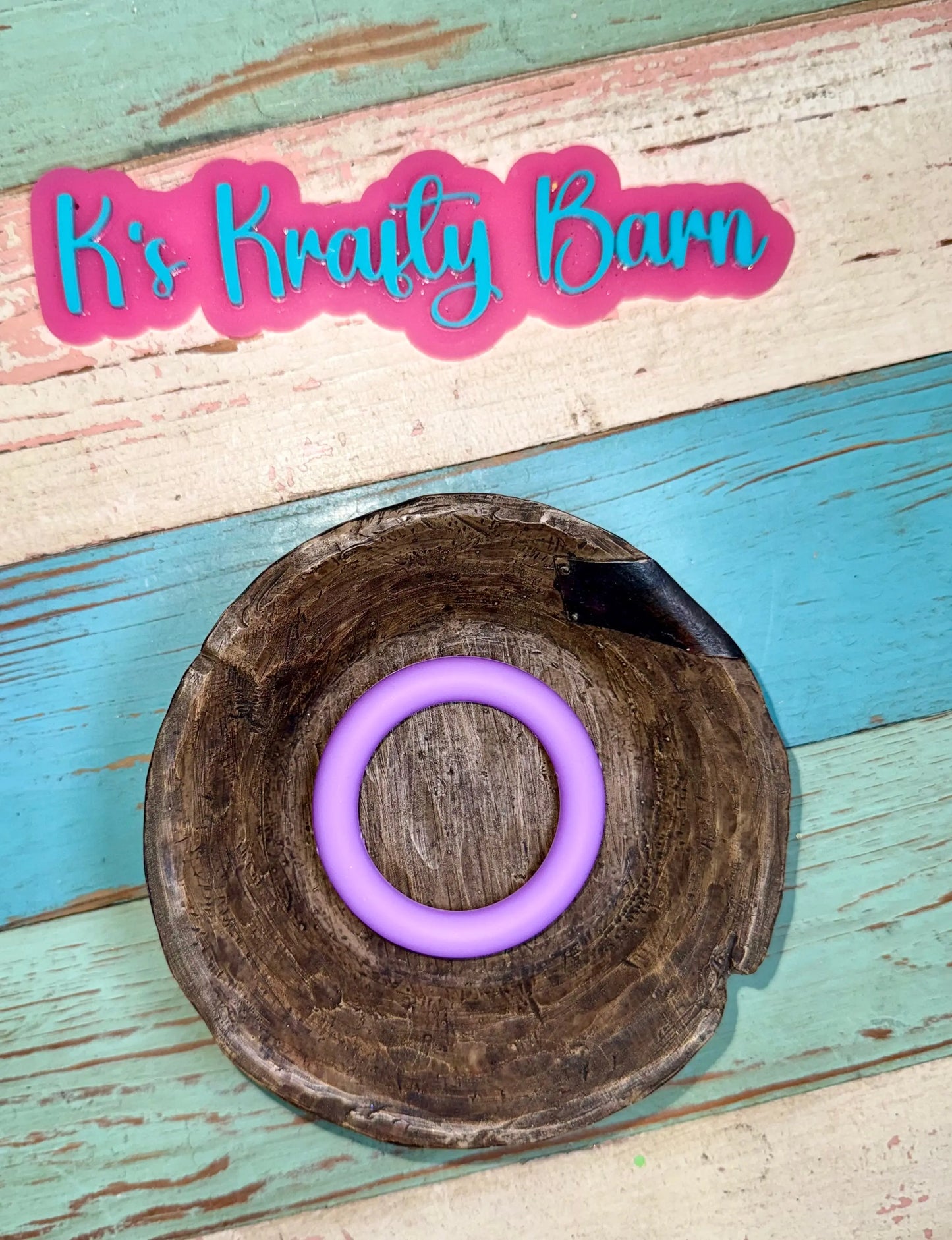 65mm Silicone Round Ring- solid colors K's Krafty Barn