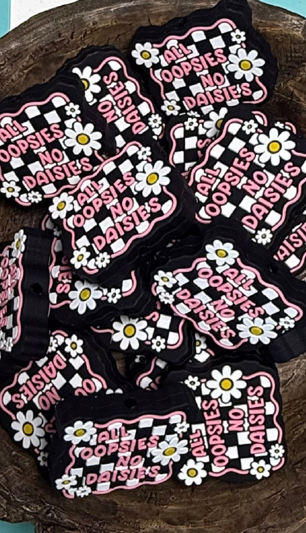 Silicone Focal Bead-All Oopsies No Daisies