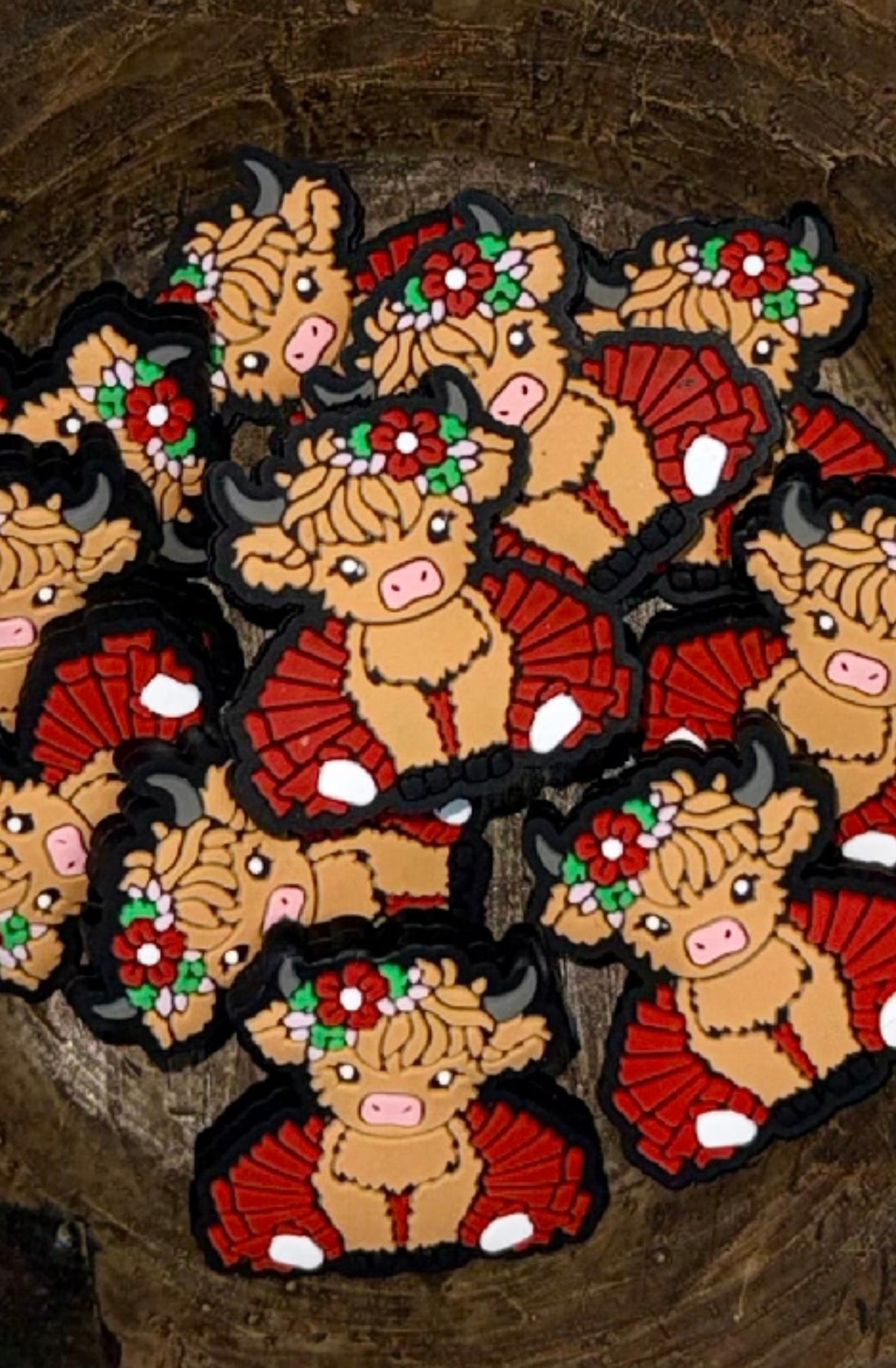 EXCLUSIVE Silicone Focal Bead- LoLa Christmas Highland