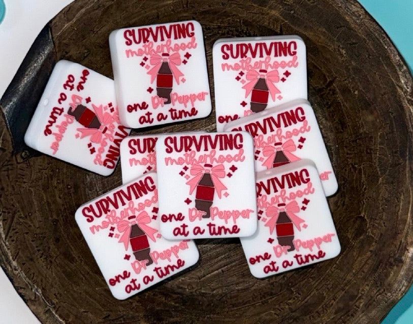 EXCLUSIVE Silicone Focal Bead- Surviving Motherhood One DP At A Time