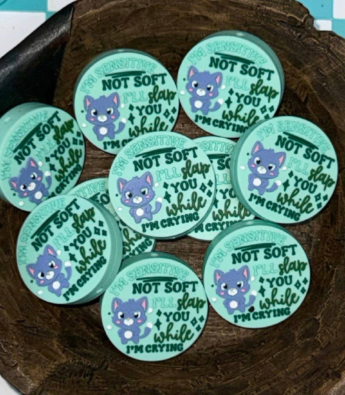 EXCLUSIVE Silicone Focal Bead- I’m Sensitive Not Soft Kitty