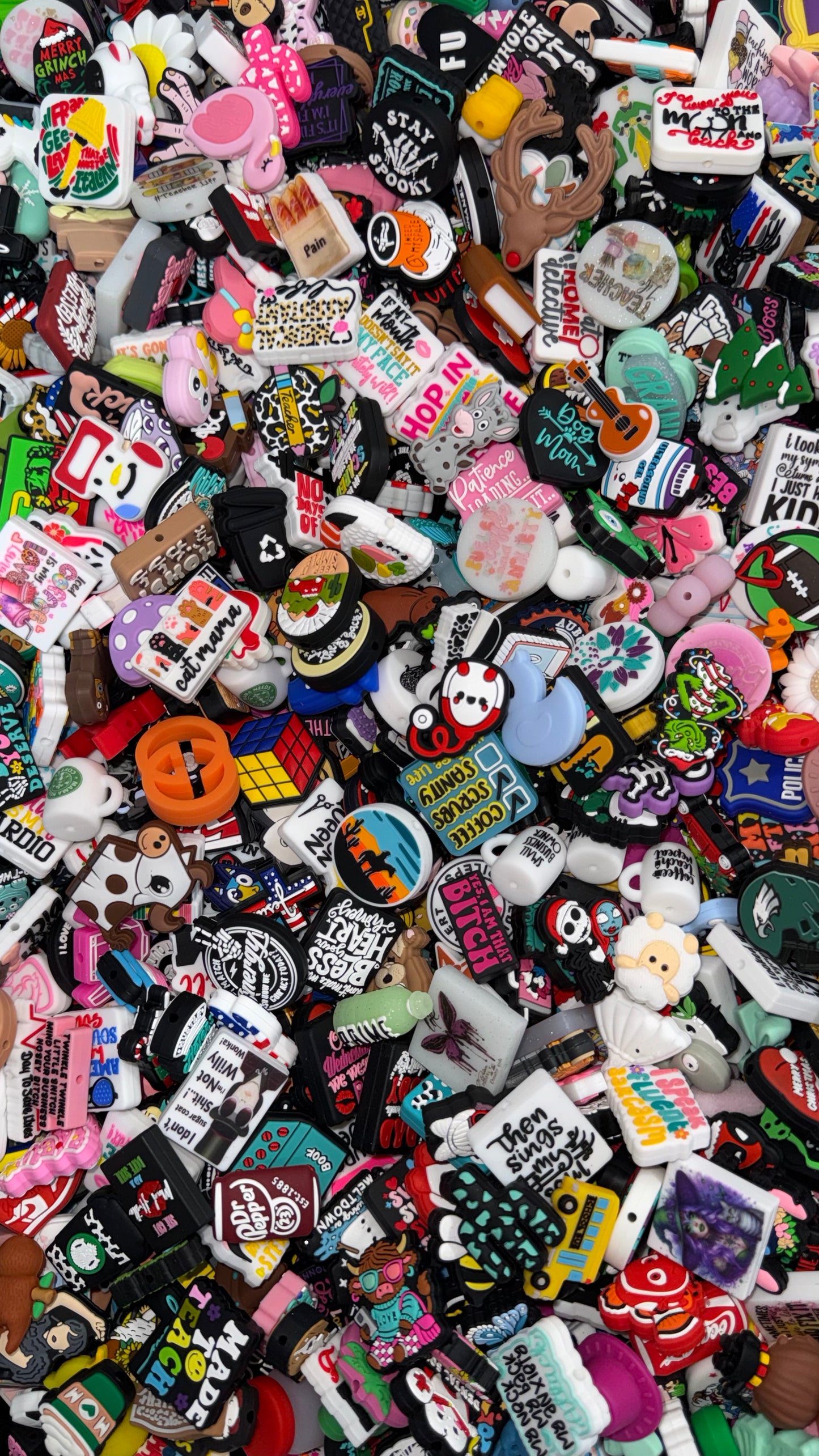 Wholesale Silicone Focal Beads – Random Mix