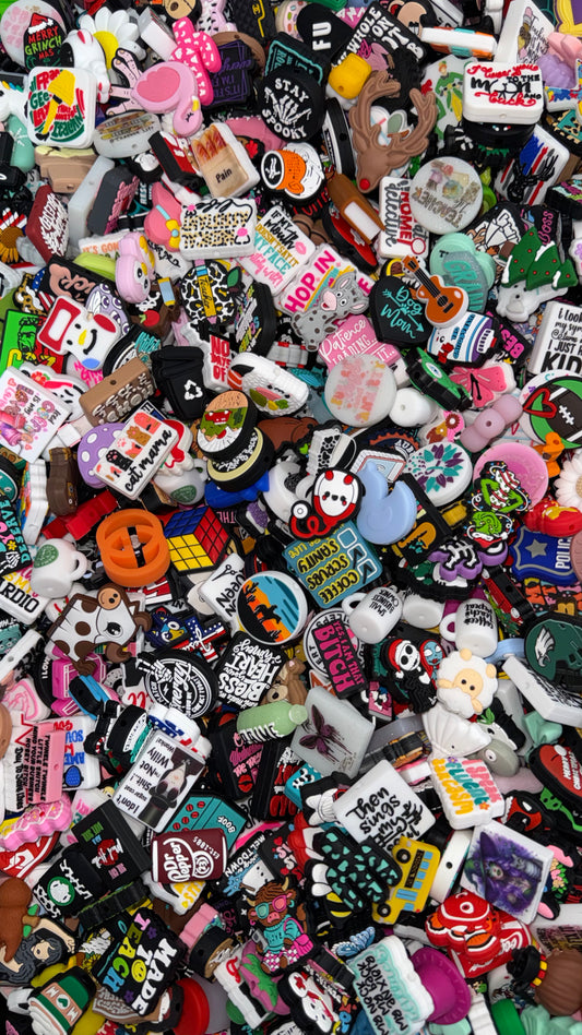 Wholesale Silicone Focal Beads – Random Mix