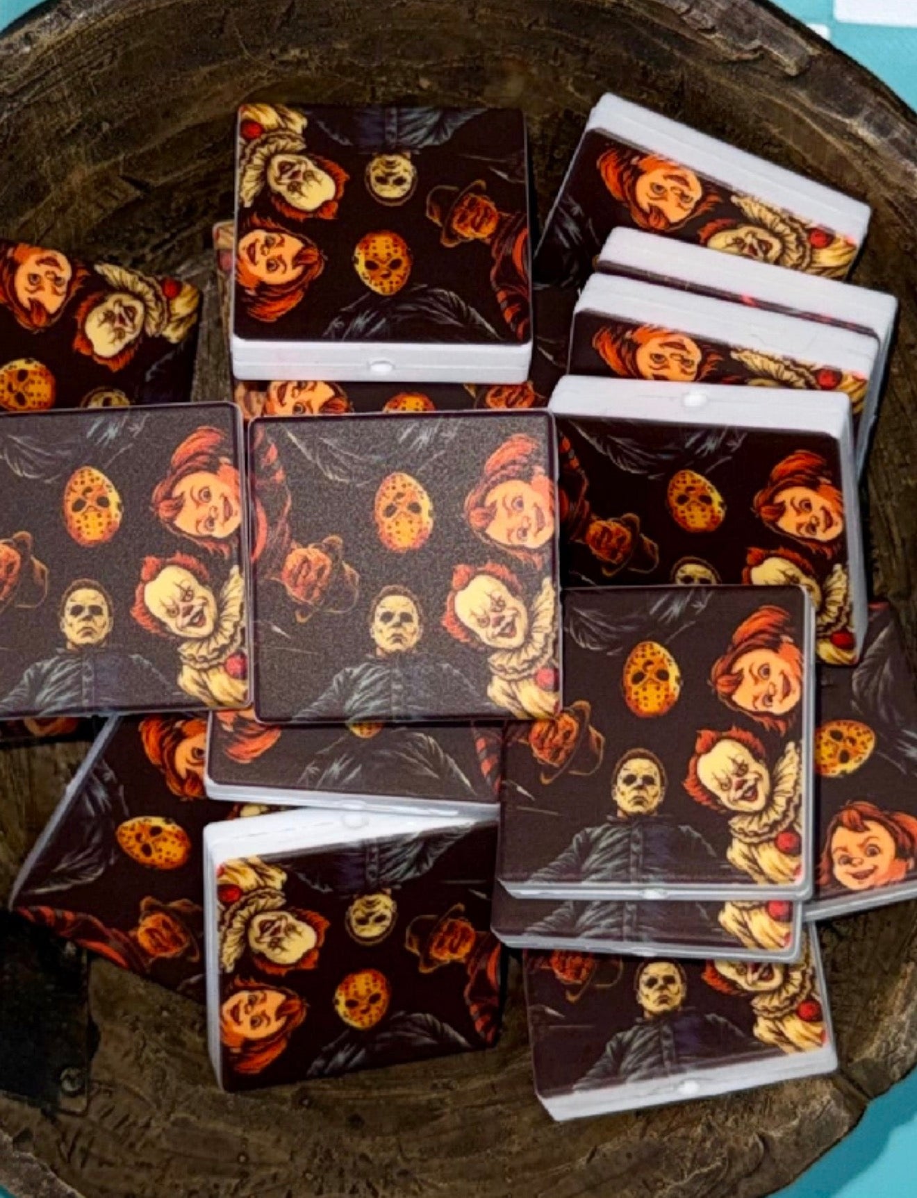 Halloween Silicone Focal Bead- Slasher Icons