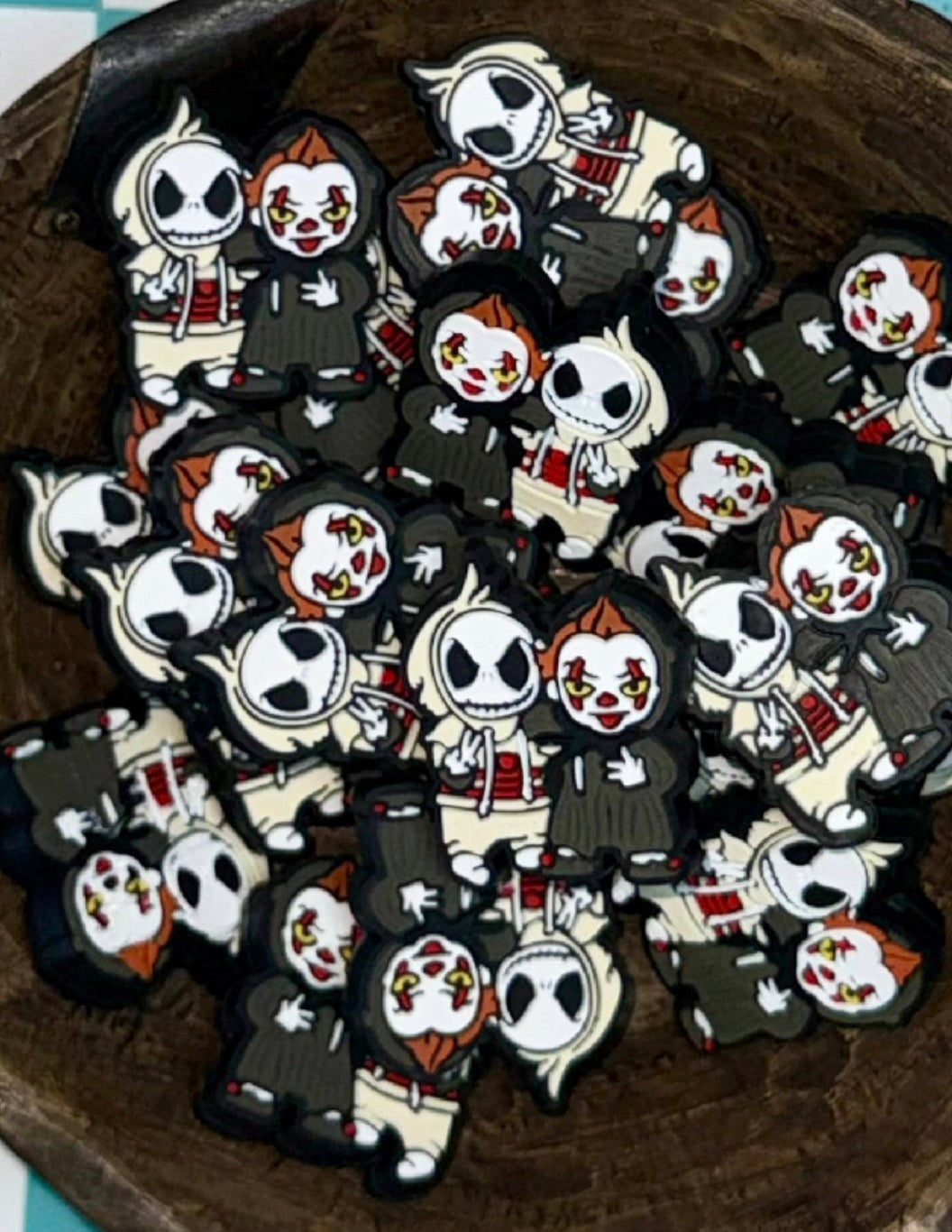 Halloween Silicone Focal Bead-Nightmare Meets Penny