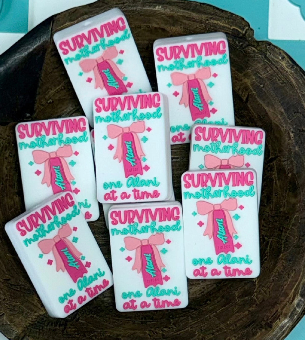 EXCLUSIVE Silicone Focal Bead- Surviving Motherhood One Alaniii At A Time