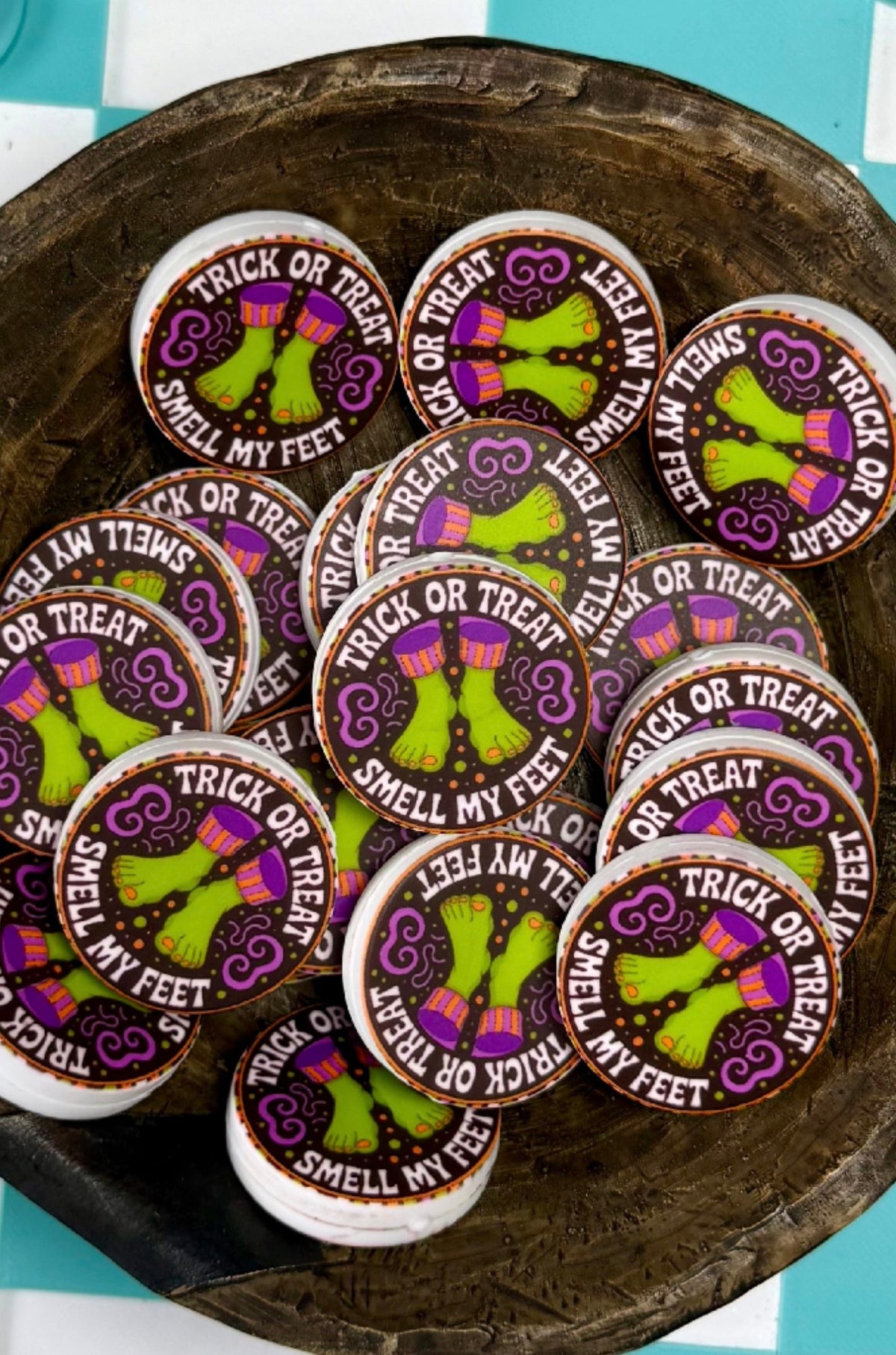 Halloween Silicone Focal Bead-Trick or Treat Smell My Feet