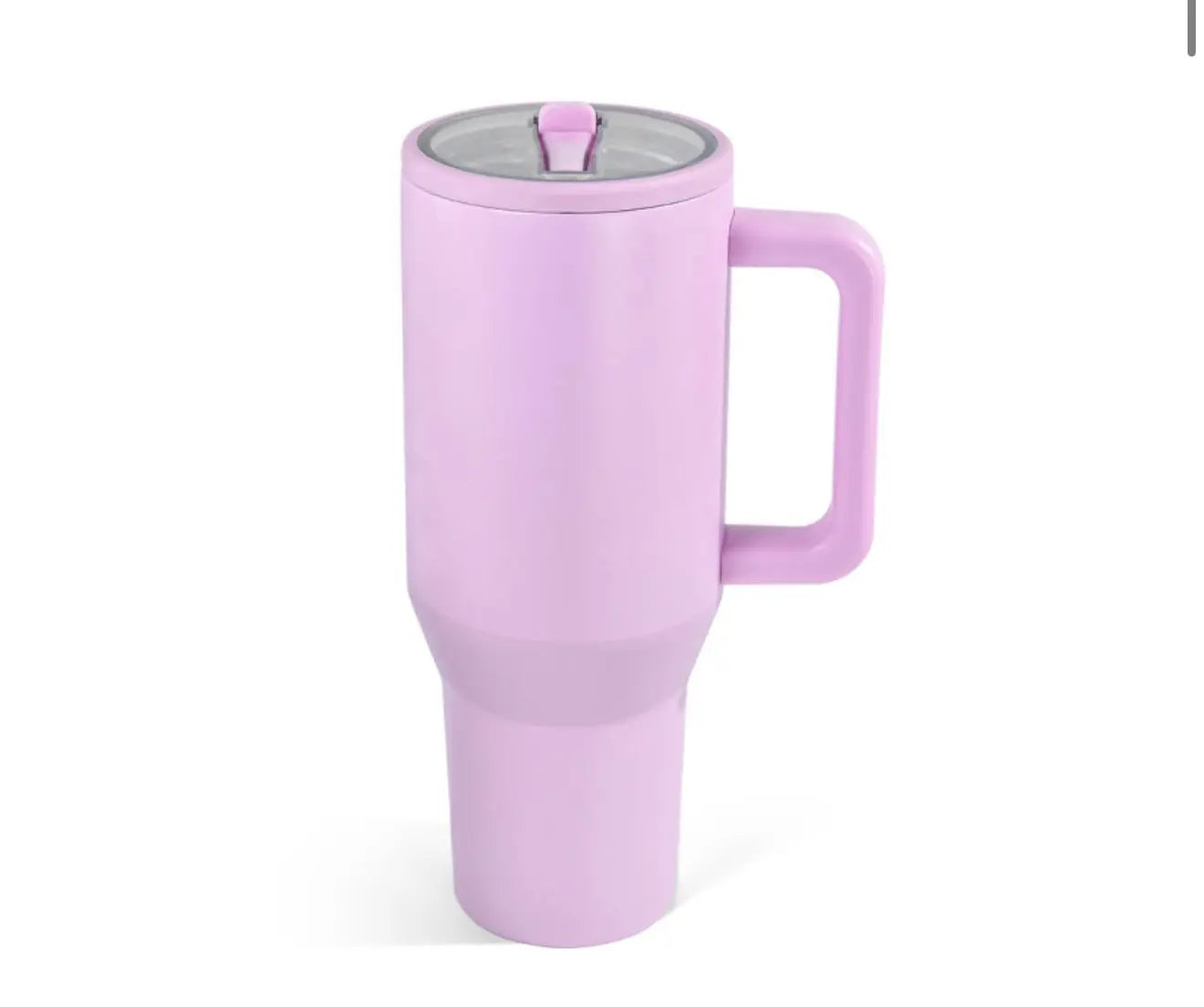 40oz Powder Coated Tumbler with Handle, Rubber Bottom & Leakproof Lid | Stainless Steel Insulated Cup K's Krafty Barn