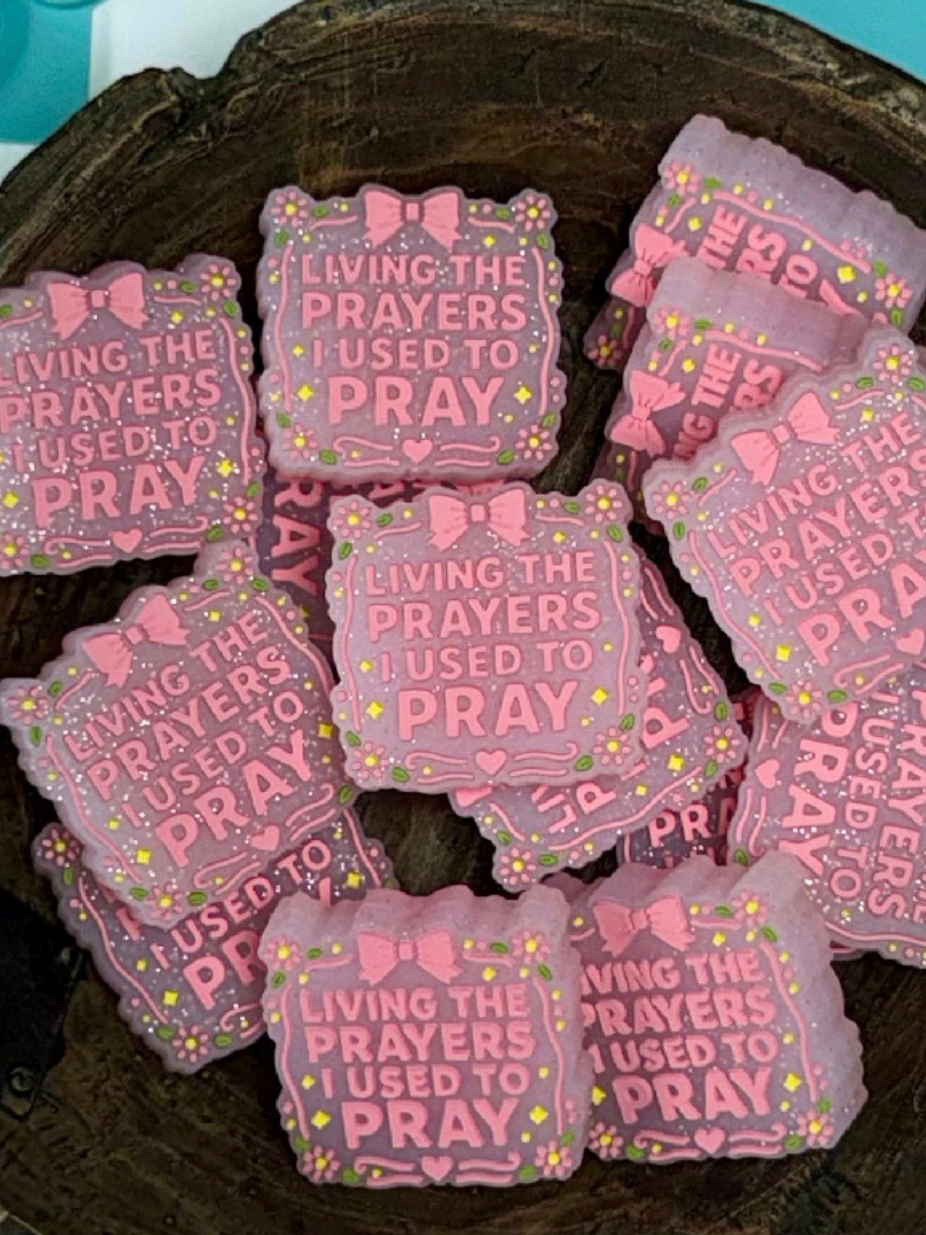 EXCLUSIVE Silicone Focal Bead- Living The Prayers I Used To Pray