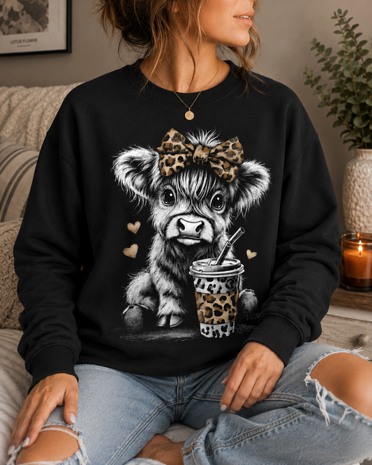 Leopard Highland Crewneck