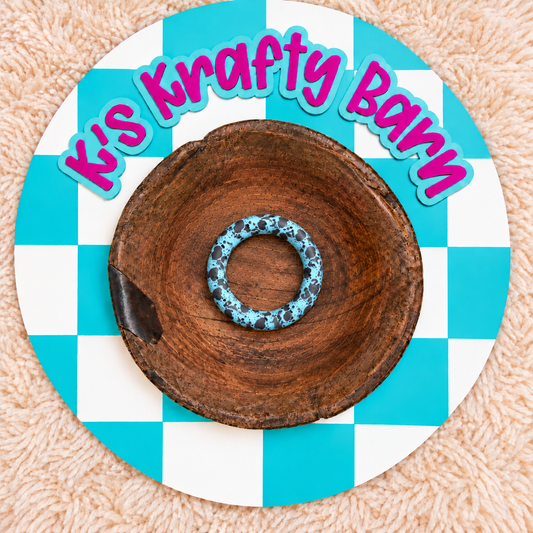 65mm Printed Silicone Round Rings | Pattern Options