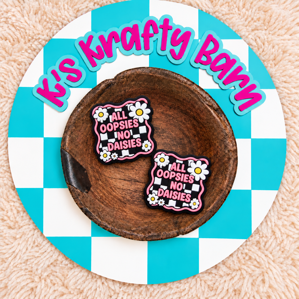 All Oopsies No Daisies Silicone Focal Bead