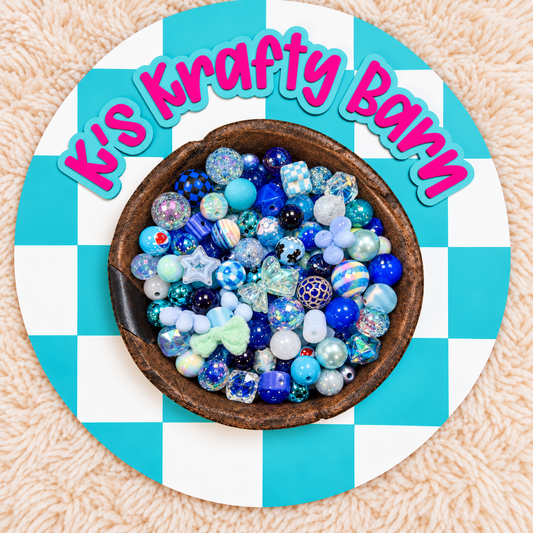 Acrylic Bead Mix Bags for Pens, Keychains & Crafts