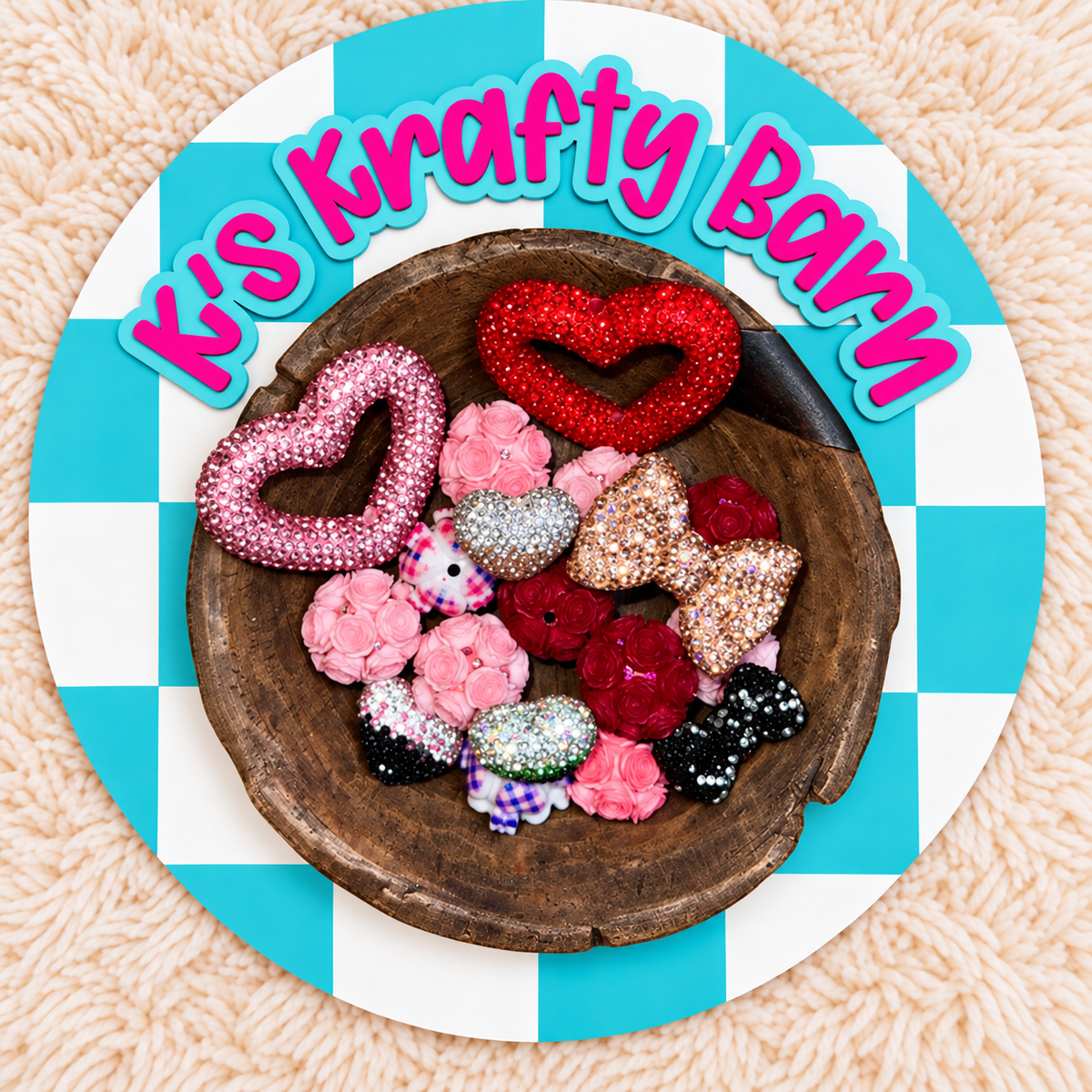 Heartbreaker 20mm Acrylic Rhinestone Bead Mix